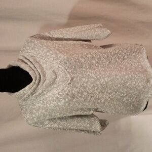 Liz Claiborne Cowl Neck Cropped Sweater 3/4 Length Sleeves